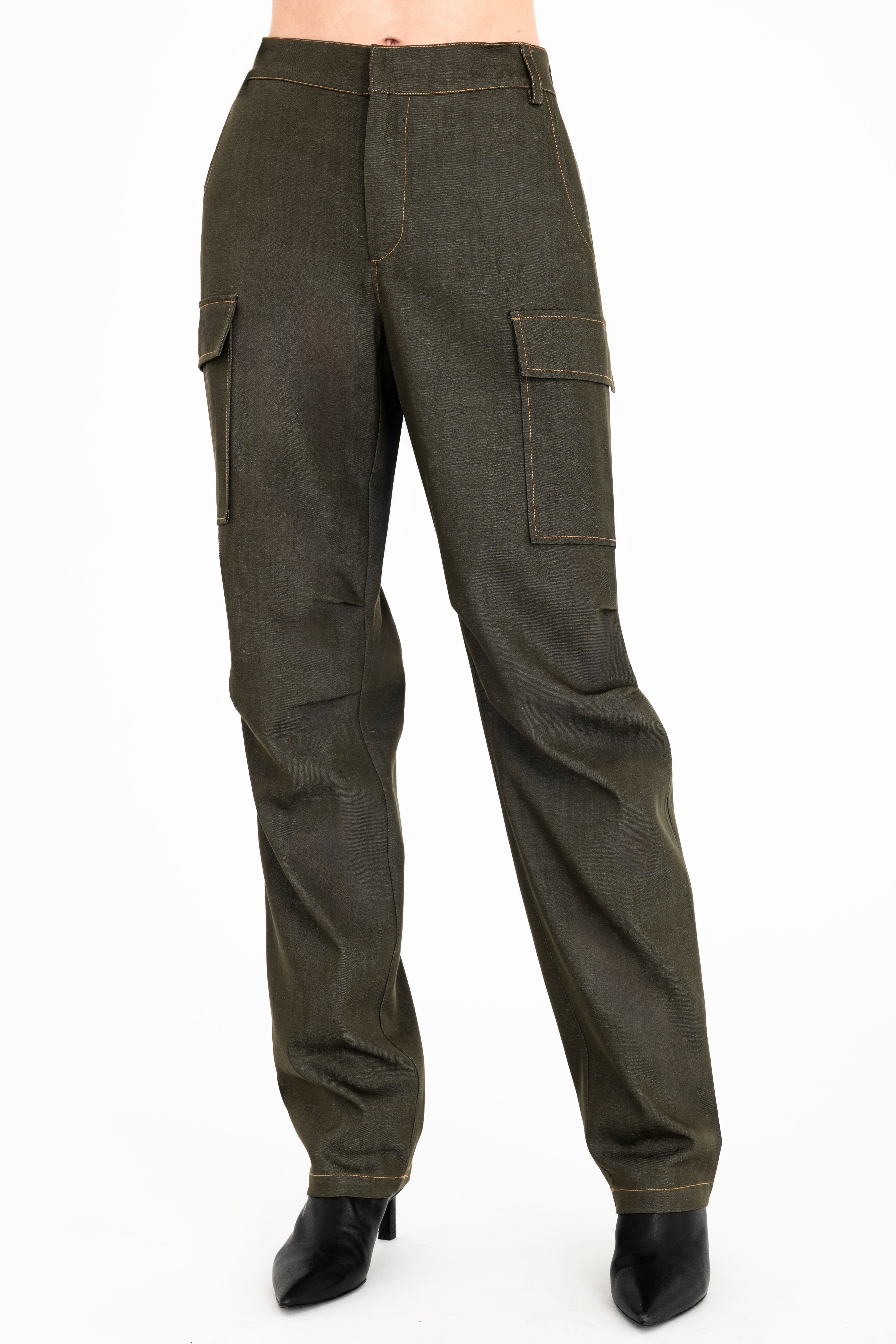 Eco Twill Denim Cargo Pant - CAMDEN Pant General Orient Kelp Denim P
