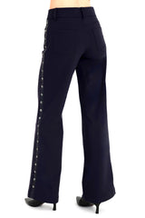 Tech Stretch Wide Leg Jean Pant with Studs - CAMPBELL Pant STYLEM