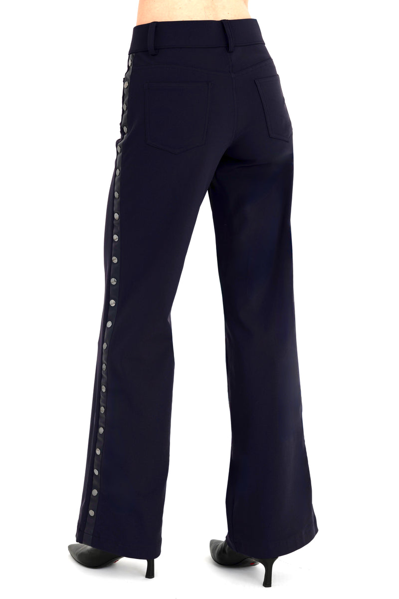 Tech Stretch Wide Leg Jean Pant with Studs - CAMPBELL Pant STYLEM