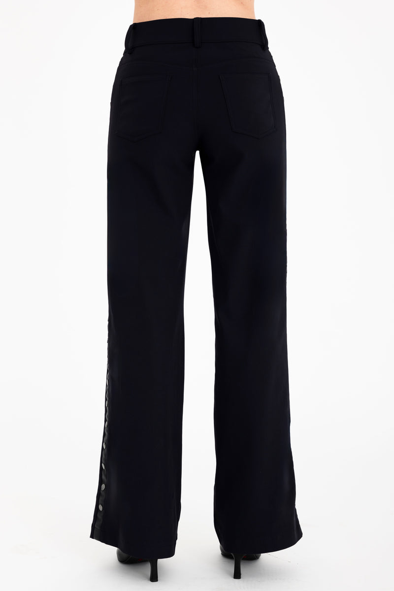 Tech Stretch Jean Wide Leg Pant with Studs - CAMPBELL Pant STYLEM