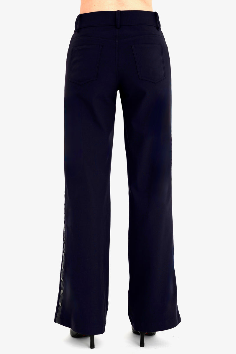 Tech Stretch Wide Leg Jean Pant with Studs - CAMPBELL Pant STYLEM