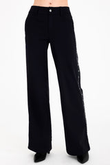 Tech Stretch Jean Wide Leg Pant with Studs - CAMPBELL Pant STYLEM Night P