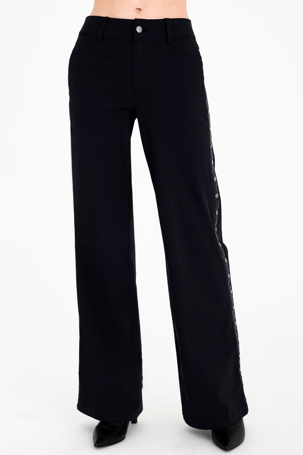 Tech Stretch Jean Wide Leg Pant with Studs - CAMPBELL Pant STYLEM Night P