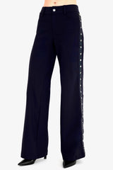 Tech Stretch Wide Leg Jean Pant with Studs - CAMPBELL Pant STYLEM