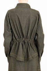 Eco Twill Denim Zip Up Jacket - CLARIKA Jacket General Orient