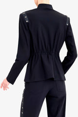 Tech Stretch Short Blazer with Studs - CRUZ Jacket General Orient