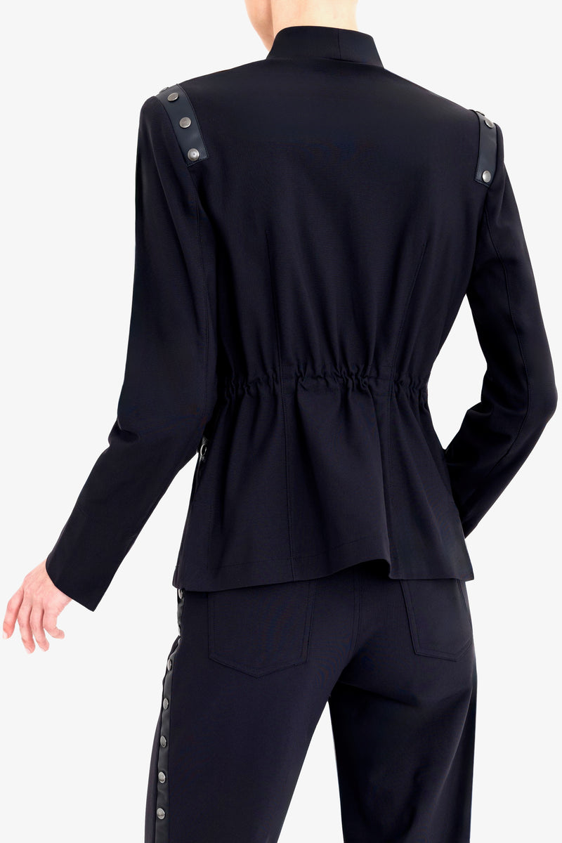 Tech Stretch Short Blazer with Studs - CRUZ Jacket General Orient