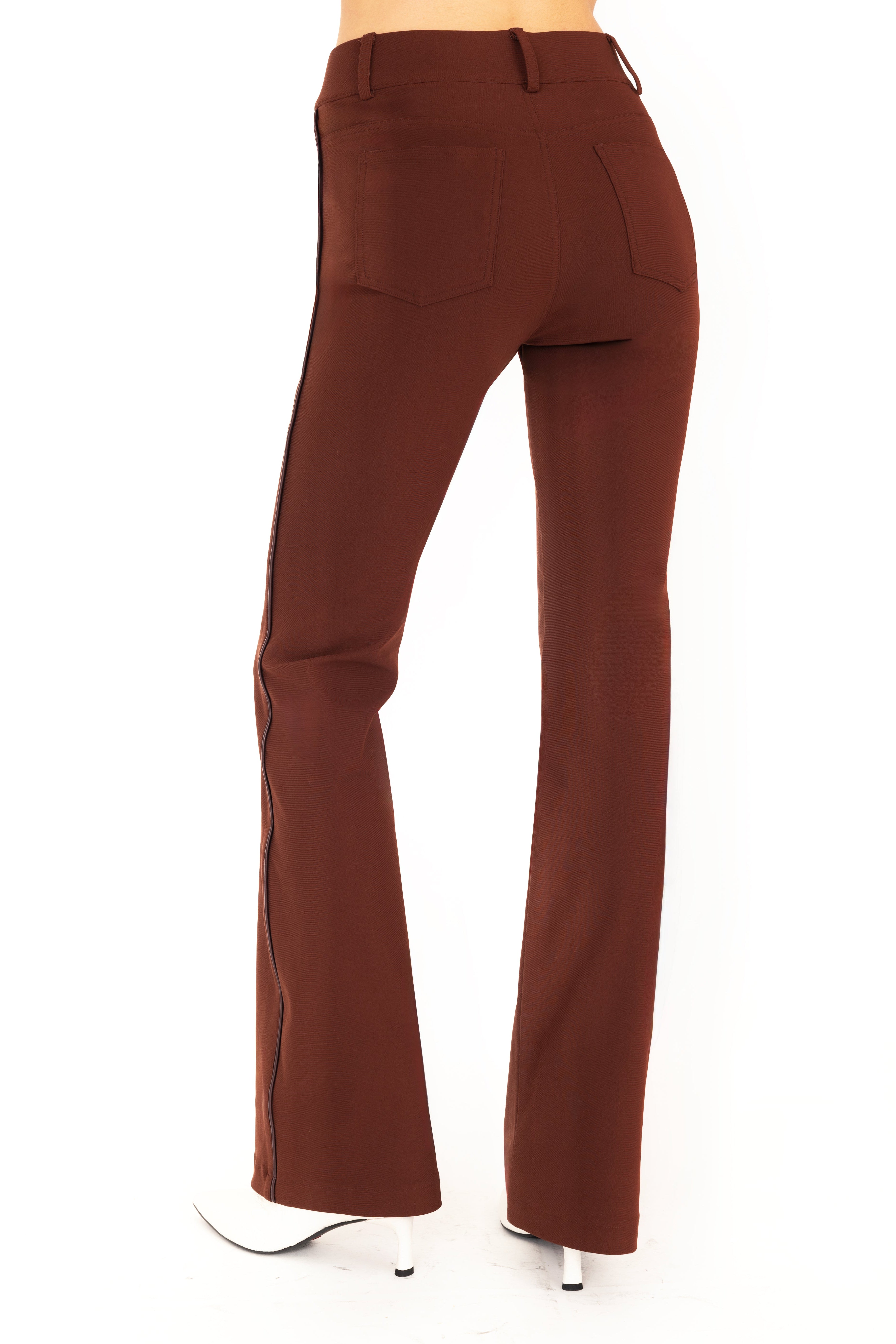 Brown pants on a white background
