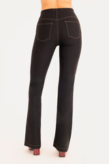 Black jeans on a white background