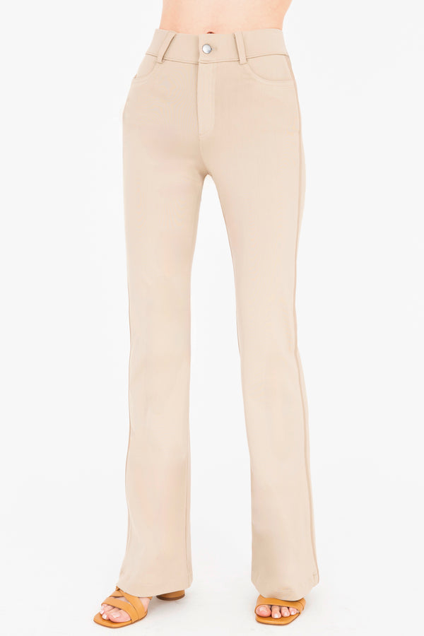 Tech Stretch Flare Jean Pant - TIMOTHY COLOR CORE Pant STYLEM Khaki P