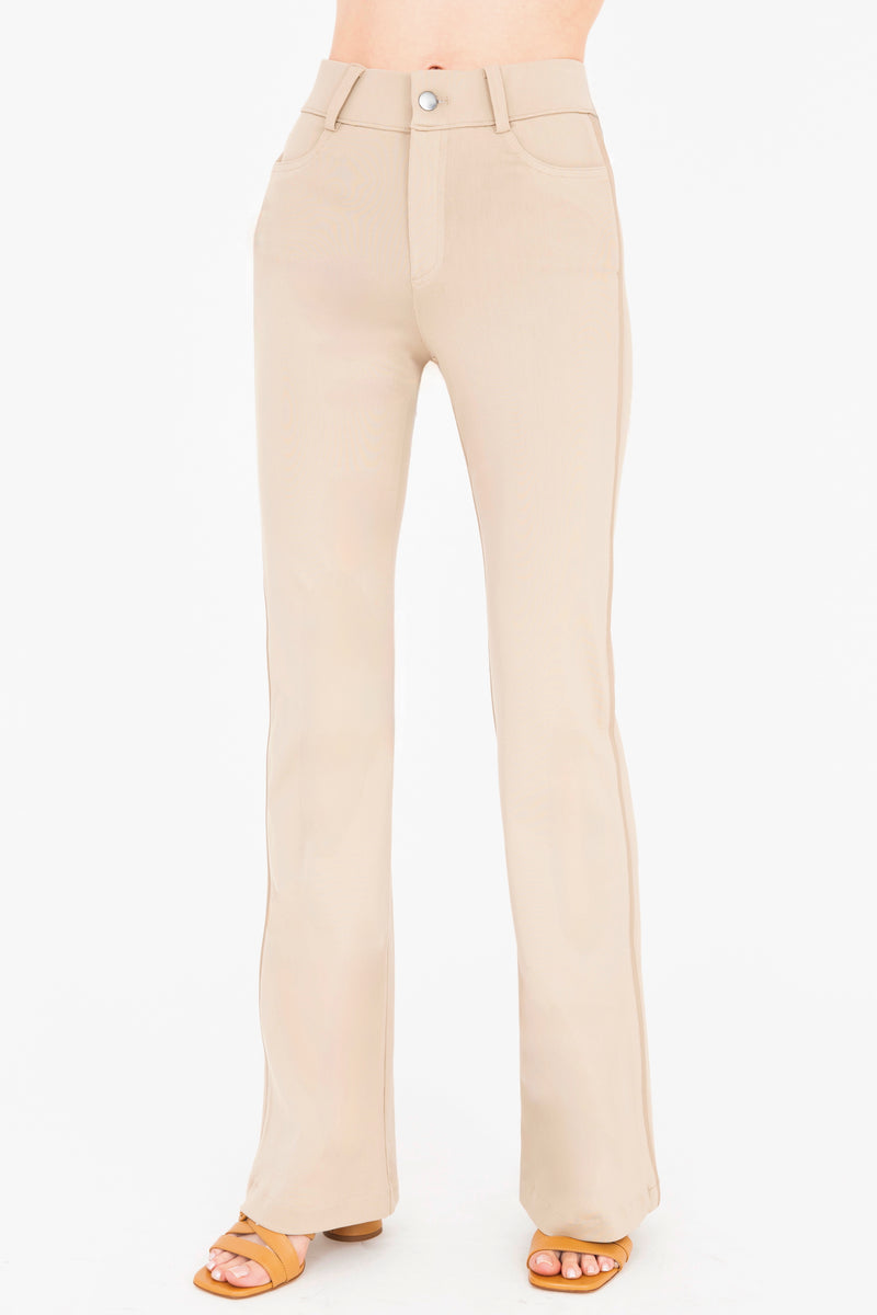 Tech Stretch Flare Jean Pant - TIMOTHY COLOR CORE Pant STYLEM Khaki P