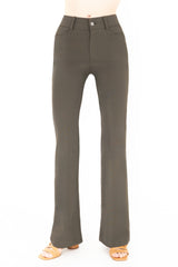 Green pants on a white background