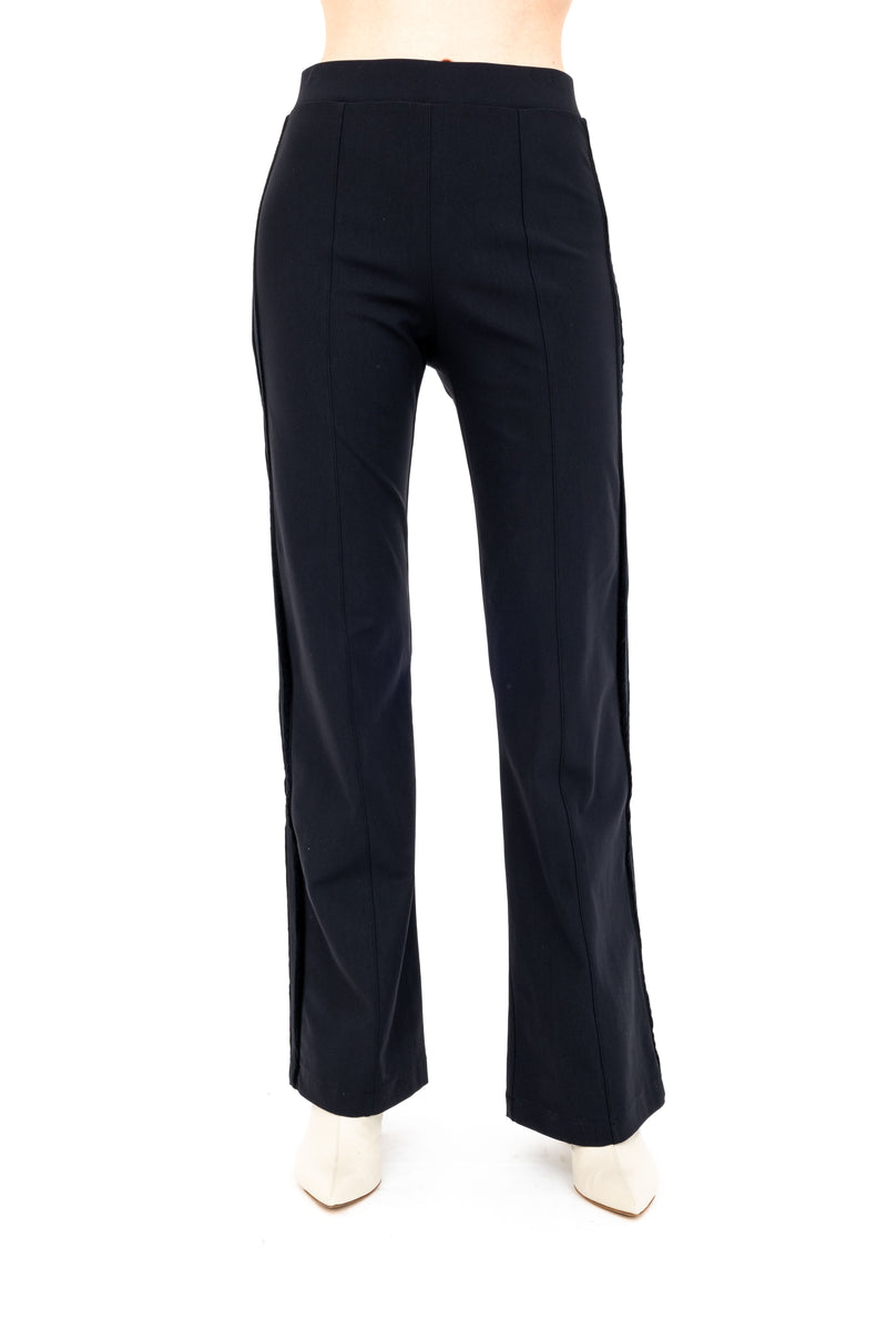 Tech Stretch Flare Pants with Side Velvet Stripes - ARDEN H24 Pant STYLEM   