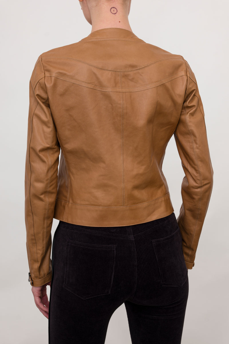 Leather Moto Jacket Jacket Artico s.a.s   