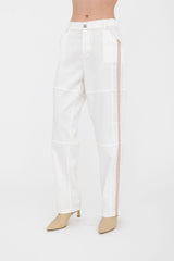 Eco Slub Denim Barrel Pant - BERKELEY Pant GENERAL ORIENT White P