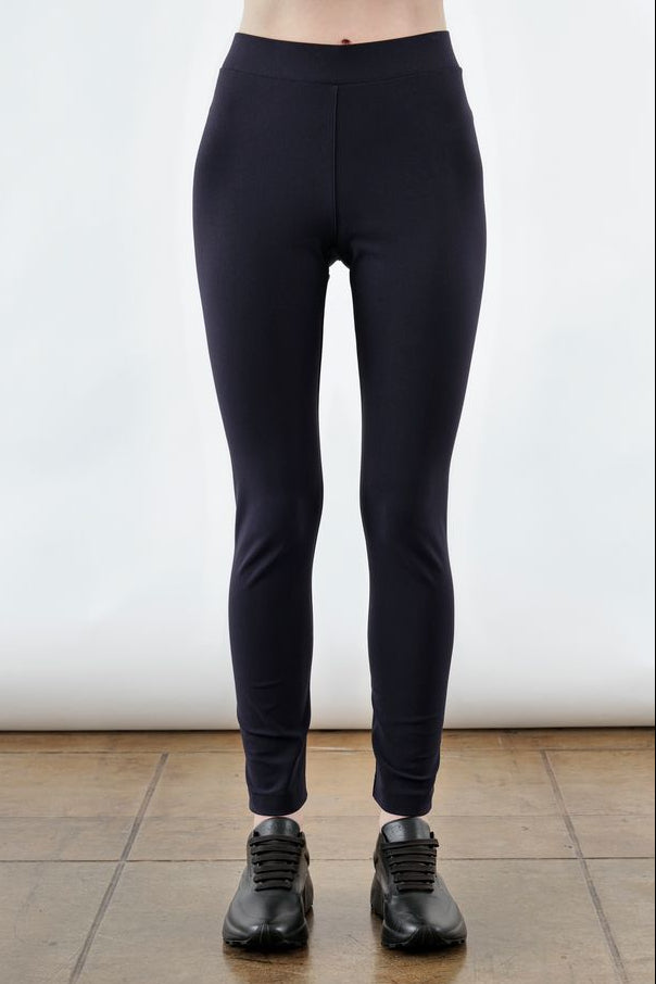Tech Stretch Slim Legging with Aqua-guard Zip Trim - YUTA Pant STYLEM Aubergine-TS P