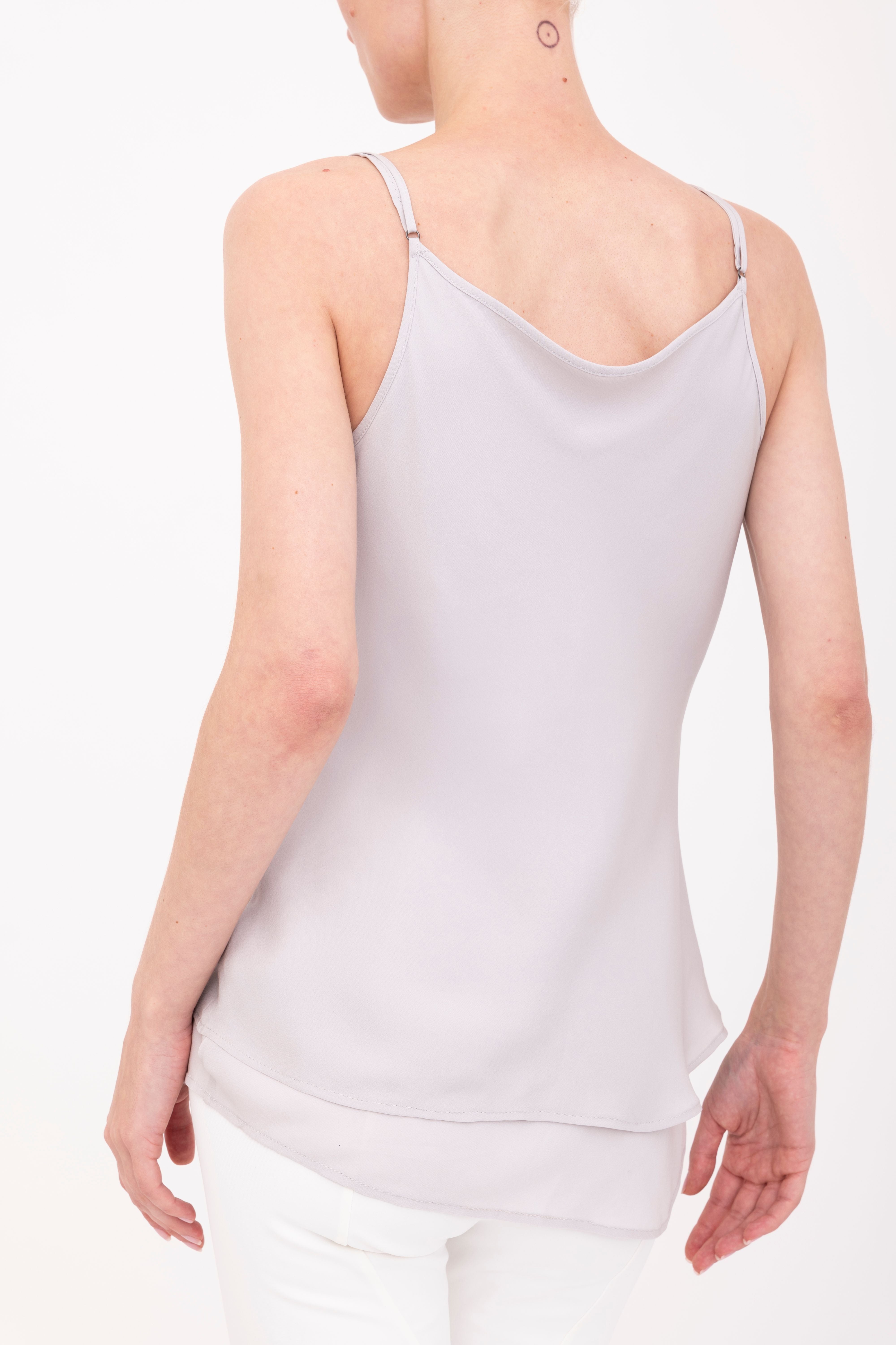 Silk Georgette Bias Double Layered Camisole - BELLE Top GENERAL ORIENT