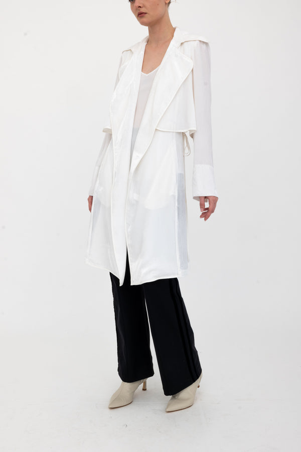 Silk Velvet Trench Coat - ANTONY Coat GENERAL ORIENT