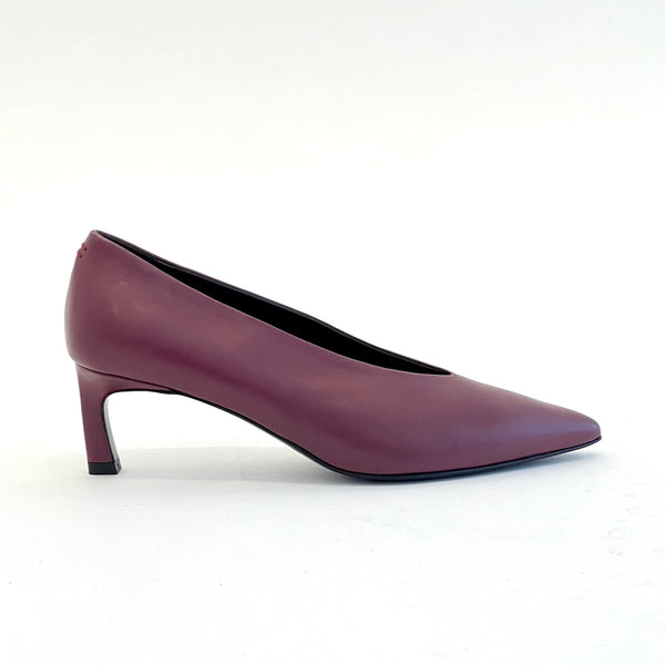 Pointy Toe Kitten Heel Pumps Shoes Halmanera Bordeaux 37 