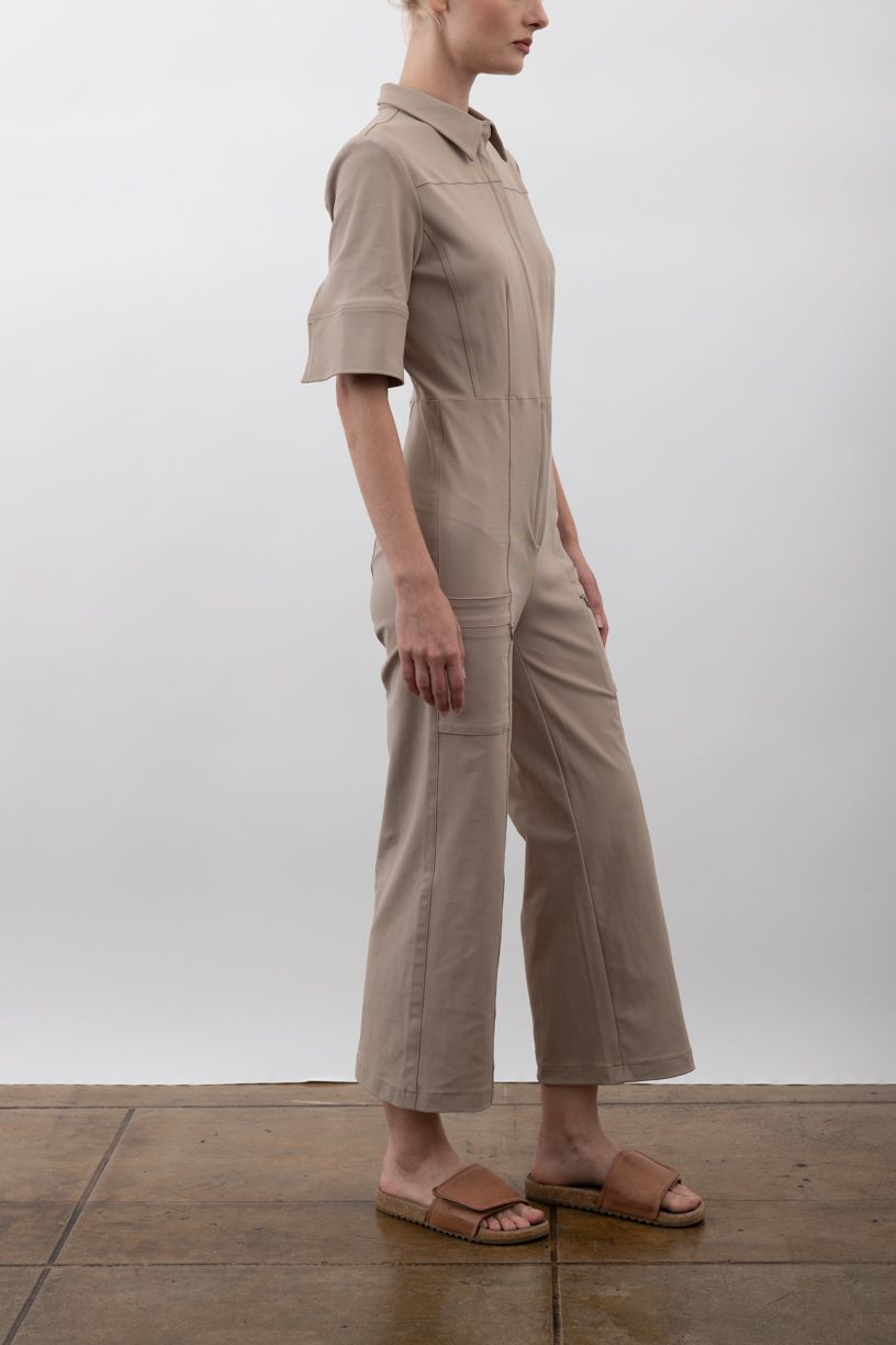 Tech Stretch Cropped Utility Jumpsuits - VANCOUVER Jumpsuit STYLEM   