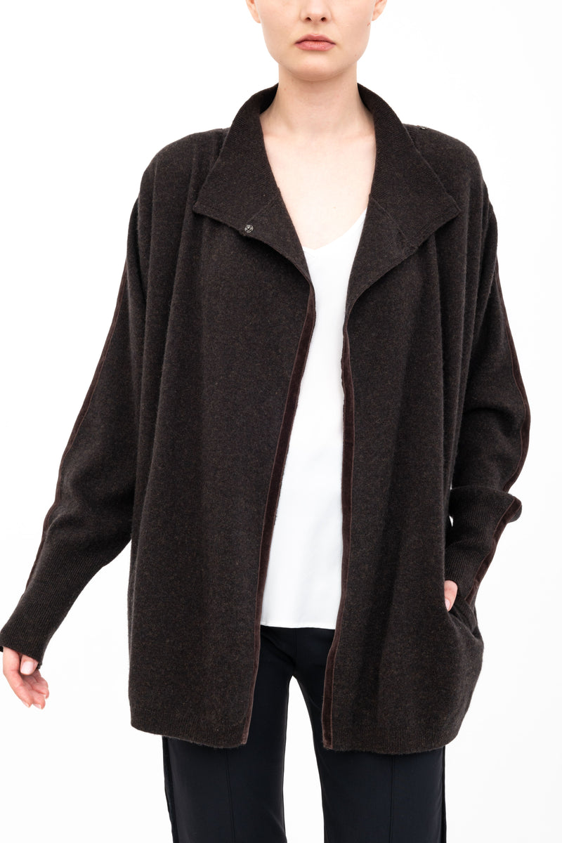 Cashmere Blend Double Breast Knit Cardigan - ACACIA Sweater STYLEM