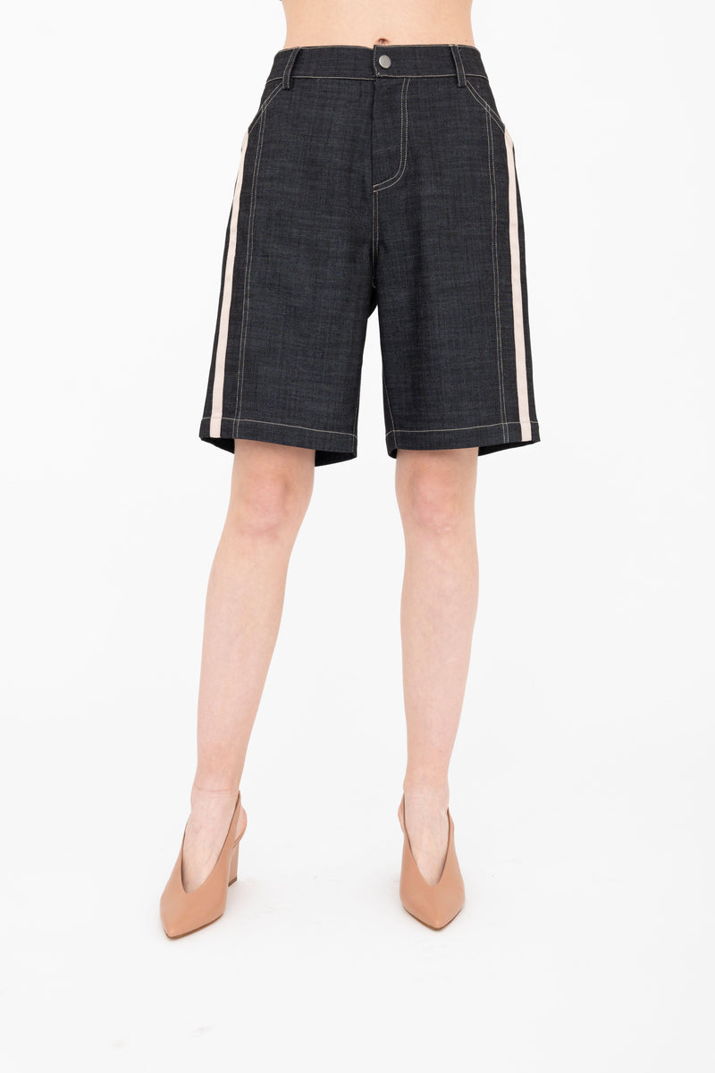 Eco Slub Denim Bermuda Short - BENNETT Pant GENERAL ORIENT