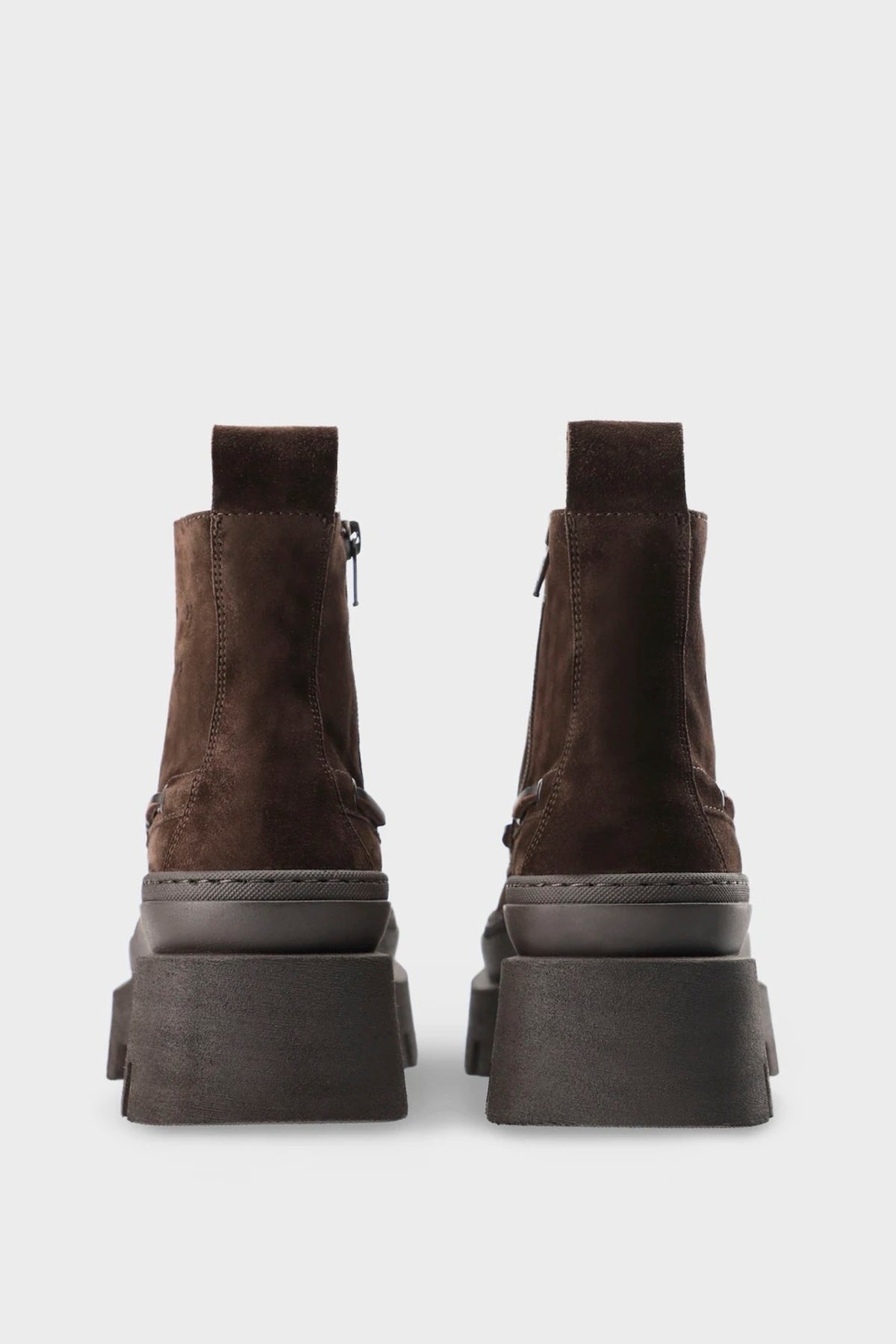 Suede Lug Sole Lace Up Ankle Boots
