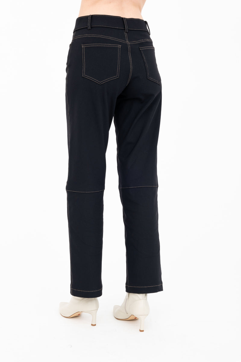 Tech Stretch Relaxed Jean Pant with Denim Contrast Stitching - ASHER H24 Pant STYLEM   