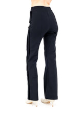 Tech Stretch Flare Pants with Side Velvet Stripes - ARDEN H24 Pant STYLEM   