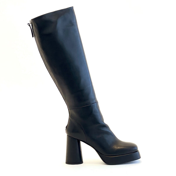 Platform Knee High Boots Shoes Halmanera Black 37 