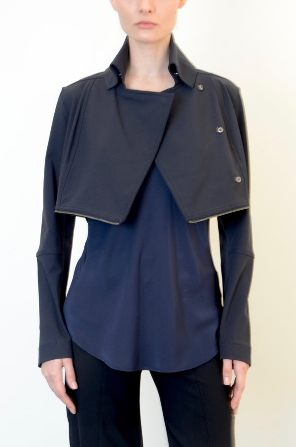 Tech Stretch Zip Off Moto Jacket - WILLMOTT Coat STYLEM   