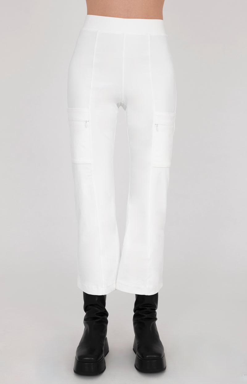 Tech Stretch Cropped Flare Legging with Utility Pockets - VISTA CORE Pant STYLEM