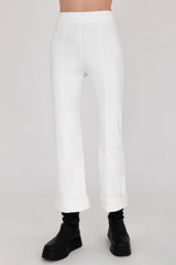 Tech Stretch Cropped Cuffed Legging - VERDELL CORE STYLEM White P