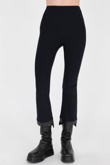 Tech Stretch Step Hem Cropped Flare Legging - OLGA CORE Pant STYLEM