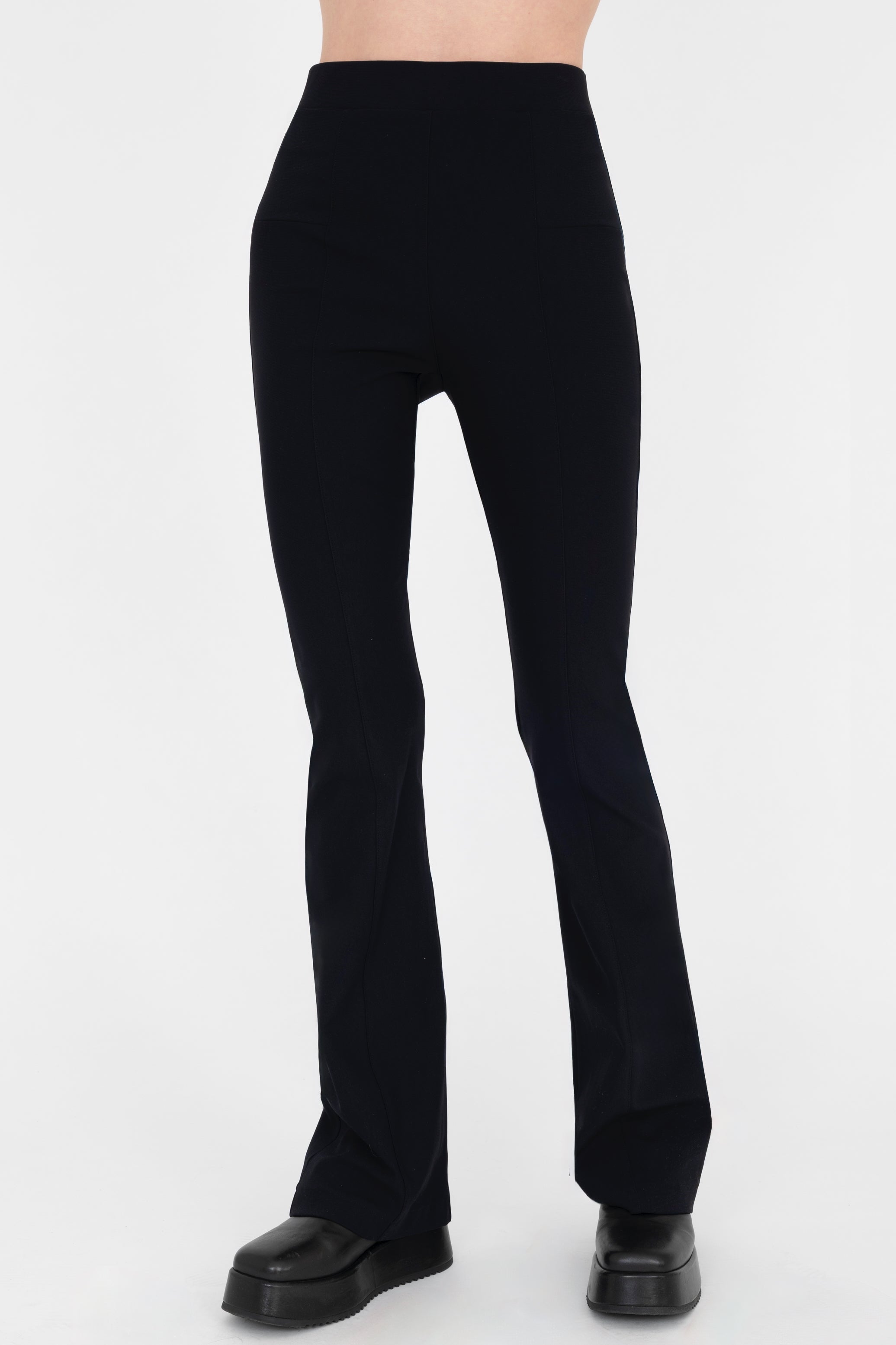 Tech Stretch Bootleg Pant with Pocket - SAITA CORE Pant STYLEM Black P