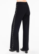 Tech Stretch Wide Leg Jean Pant with Studs - CAMPBELL Pant STYLEM