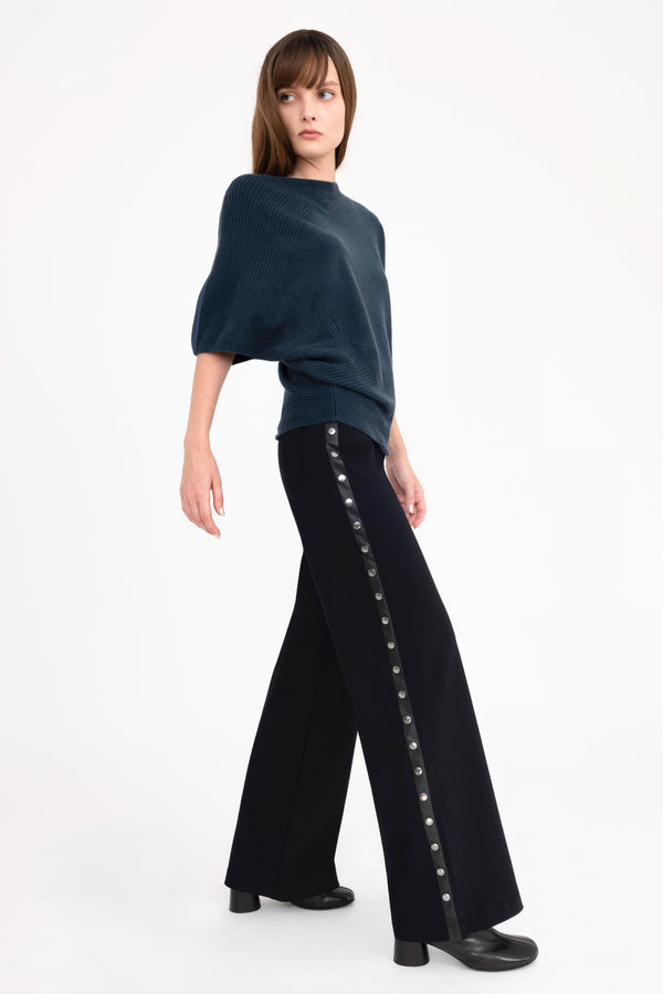 Tech Stretch Jean Wide Leg Pant with Studs - CAMPBELL Pant STYLEM