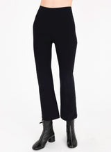 Tech Stretch Cropped Flare Pant with Studs - CICERO Pant STYLEM Black P