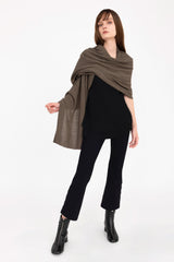 Cotton Sweater Poncho with Zipper - ALASTOR Sweater STYLEM Olive OS