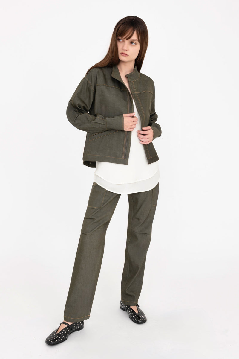 Eco Twill Denim Cargo Pant - CAMDEN Pant General Orient
