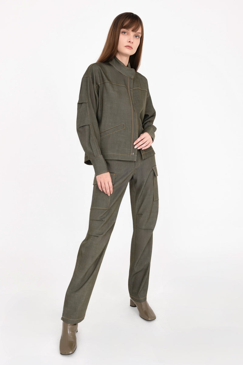 Eco Twill Denim Cargo Pant - CAMDEN Pant General Orient