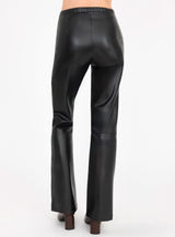 Vegan Leather Pull On Flare Pant - CLAUDINE Pant General Orient