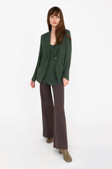 Silk Georgette Blazer with Ruched Back - CERA Jacket General Orient