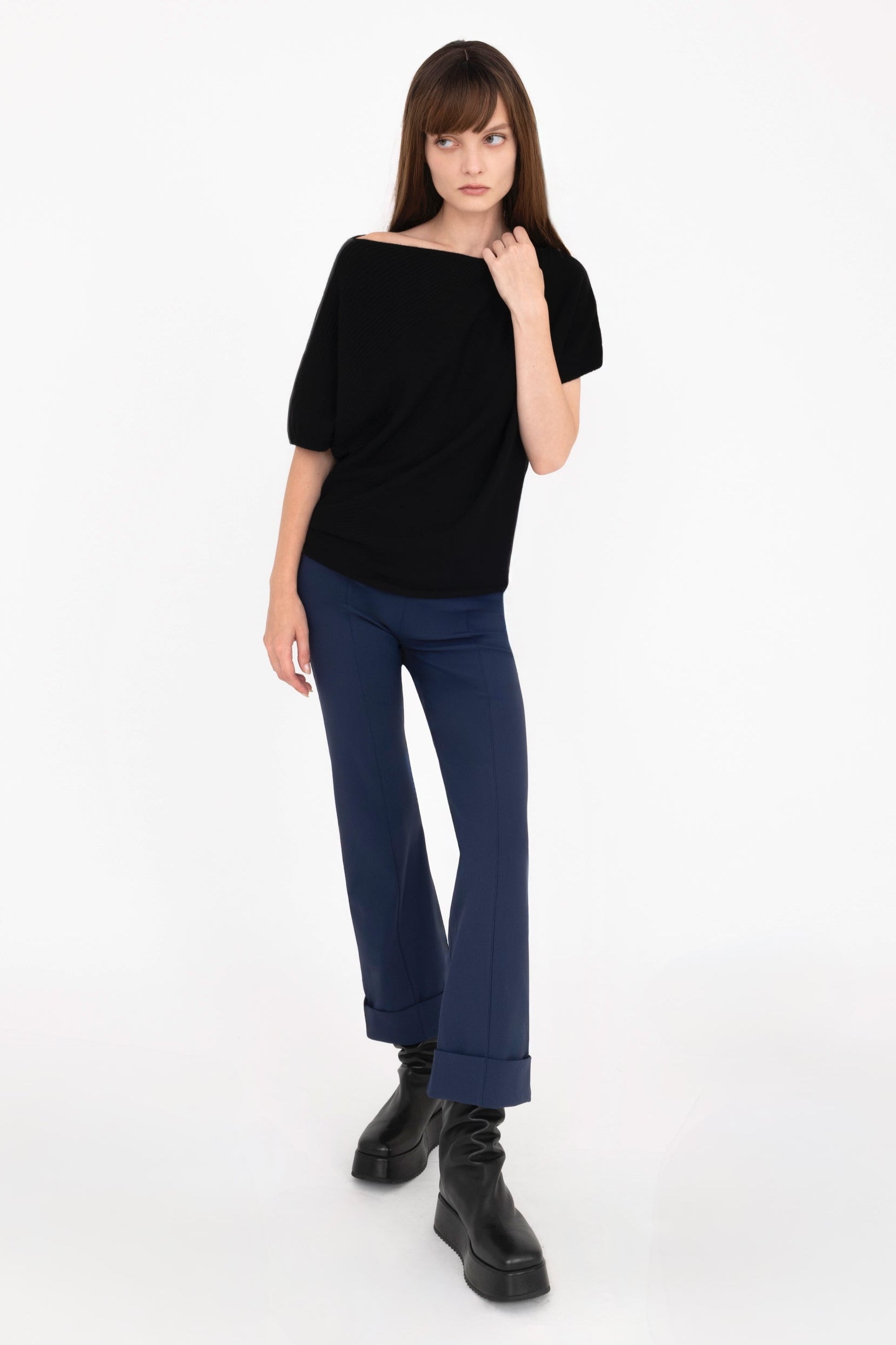 Tech Stretch Cropped Cuffed Pant - VERDELL Pant STYLEM