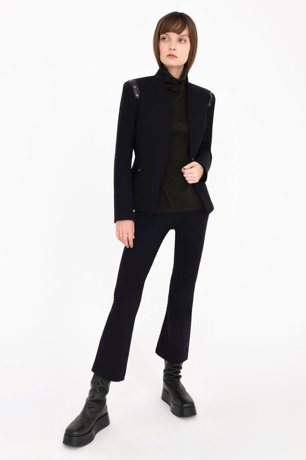 Tech Stretch Short Blazer with Studs - CRUZ Jacket General Orient