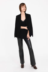 Silk Georgette Blazer with Ruched Back - CERA Jacket General Orient