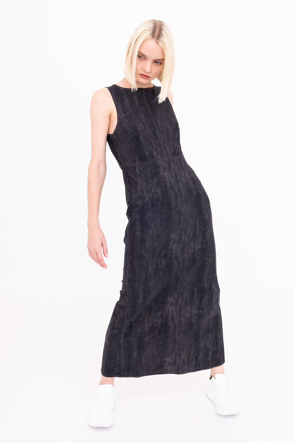 Soft Tech Scuba Tank Long Dress - BERGENIA Dress GENERAL ORIENT