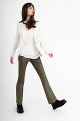 Silk Georgette Blazer with Ruched Back - CERA Jacket General Orient