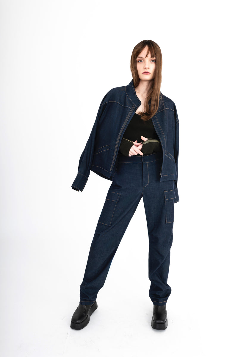 Eco Twill Denim Cargo Pant - CAMDEN Pant General Orient