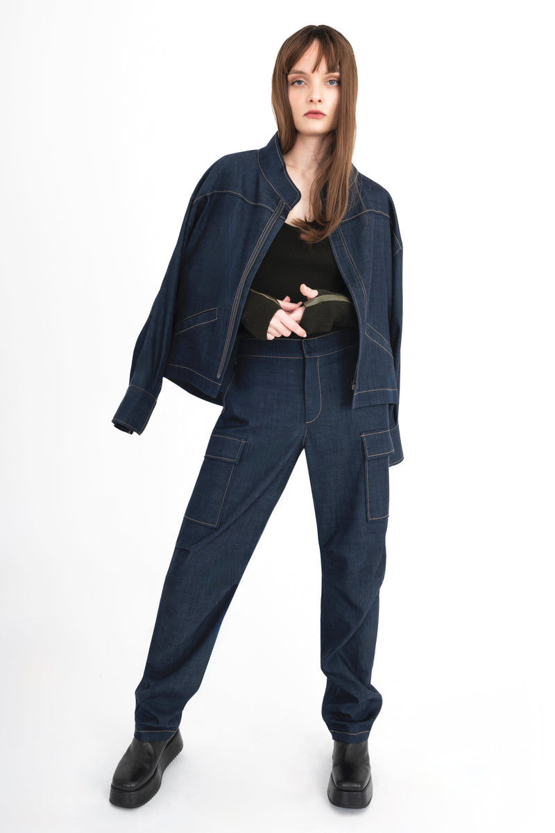Eco Twill Denim Cargo Pant - CAMDEN Pant General Orient